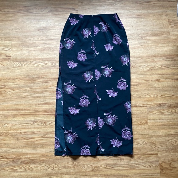 Vintage 90s maxi skirt with floral pattern size xs - Picture 2 of 2